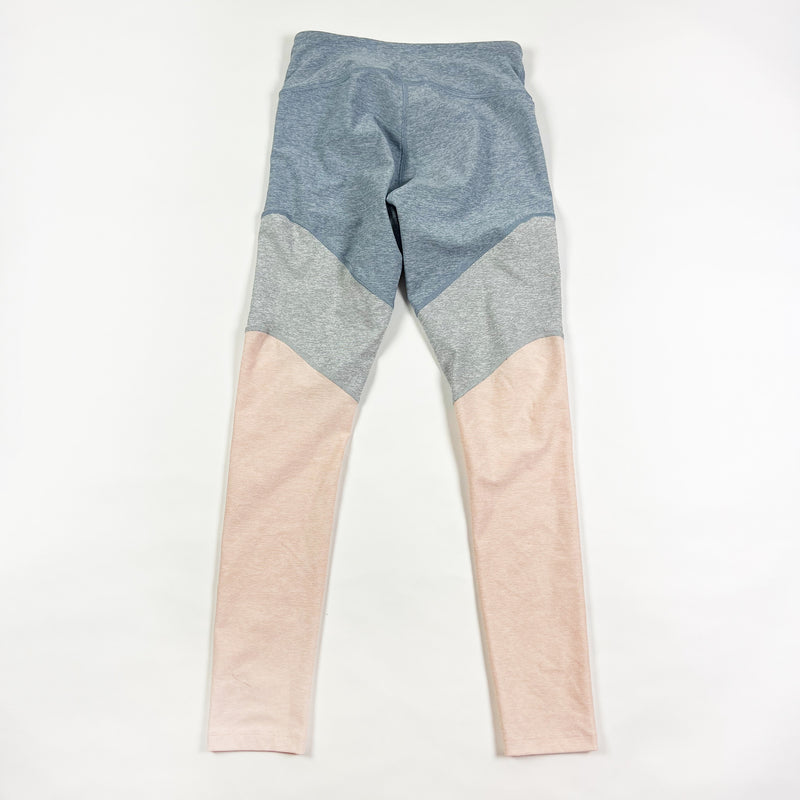 Outdoor Voices Spring 7/8 Crop Athletic Work Out Leggings Pants Pink Gray Small