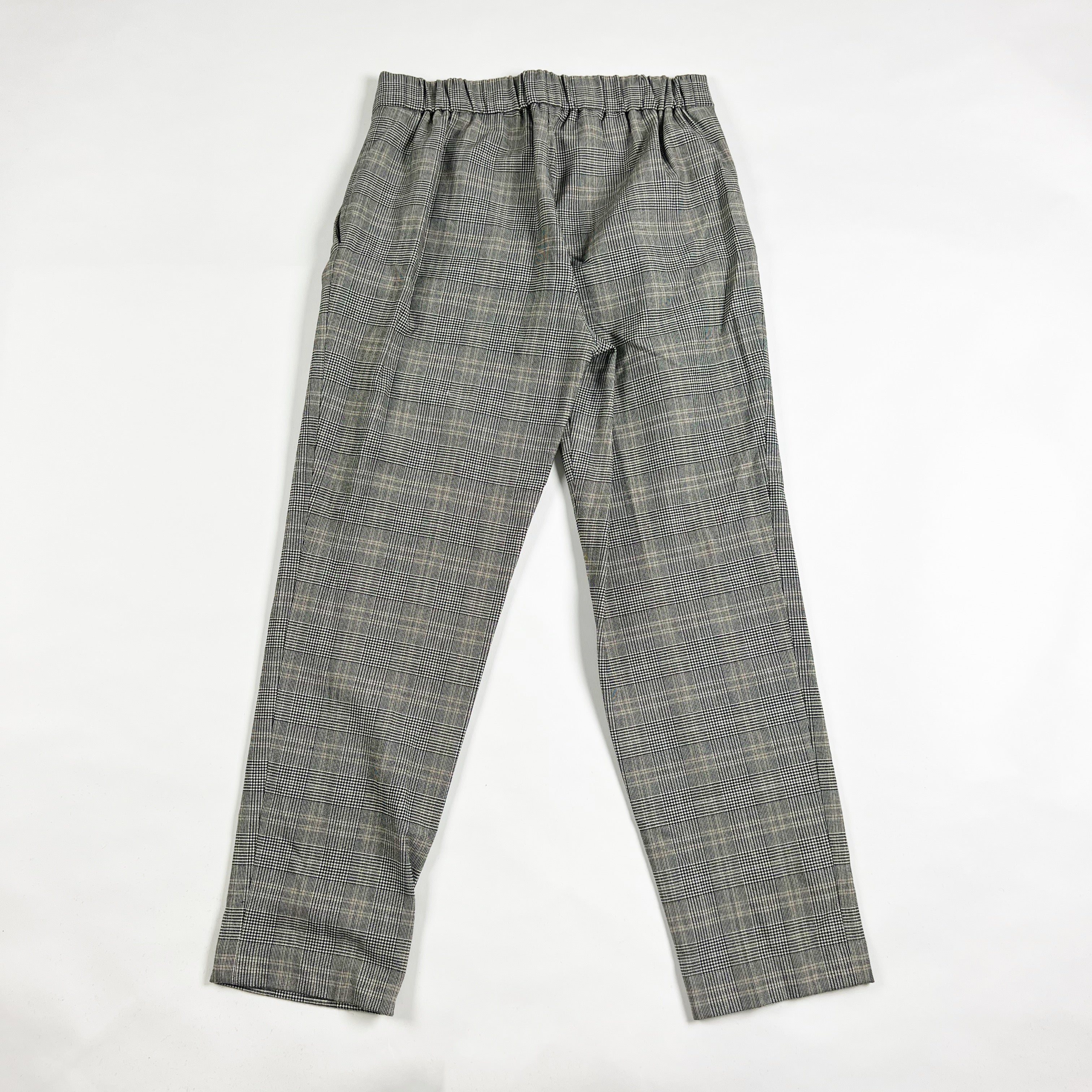 Babaton Aritzia Conan Mid Rise Pull On Houndstooth Check Cropped Trouser Pants 4