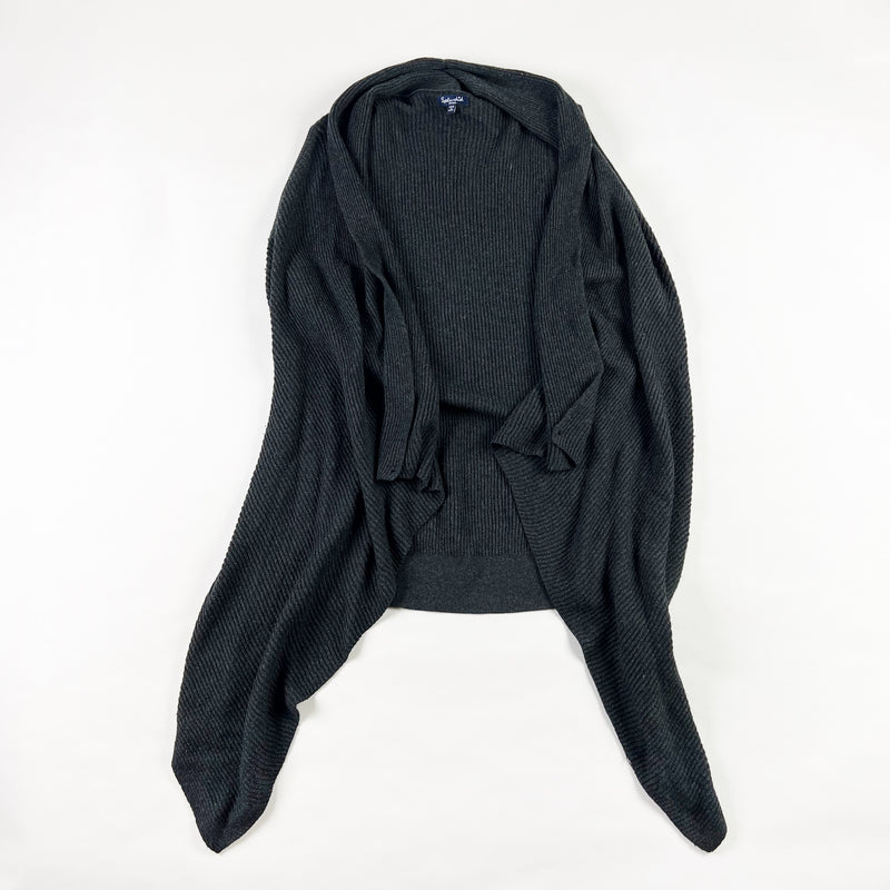 Splendid Sullivan Cotton Wool Blend Asymmetrical Hem Sleeveless Sweater Vest S