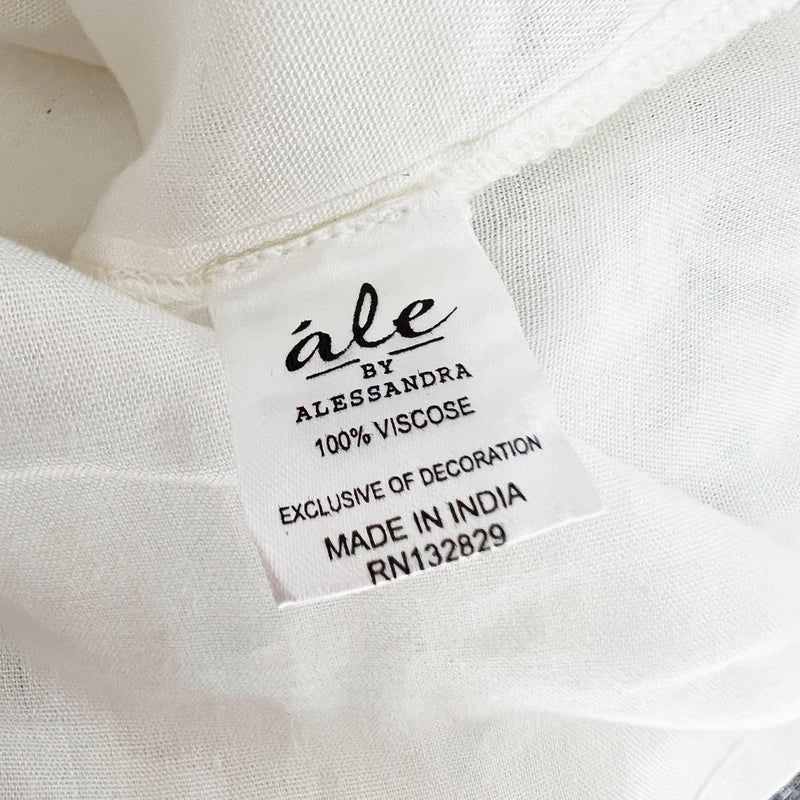 Ale By Alessandra x Revolve Luana Embroidered Gauze Bell Sleeve Mini Tunic Dress