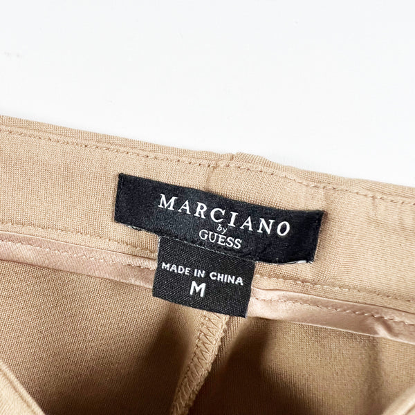 NEW Marciano Jane Ponte Stretch High Rise Ankle Crop Leggings Blonde Ambition M