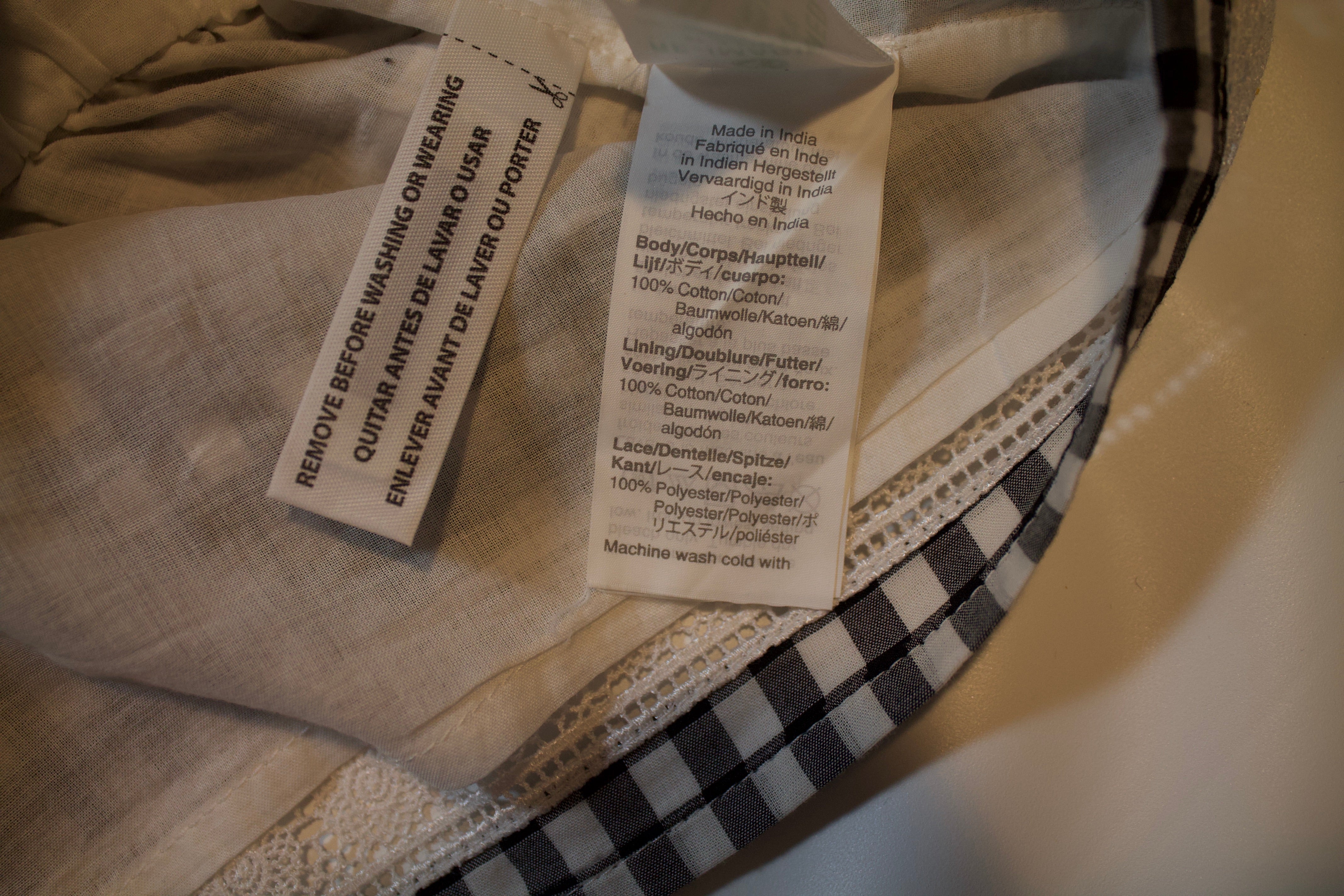 NEW J. Crew Daisy Chain Floral Applique Cotton Gingham Peplum Blouse Shirt Top S