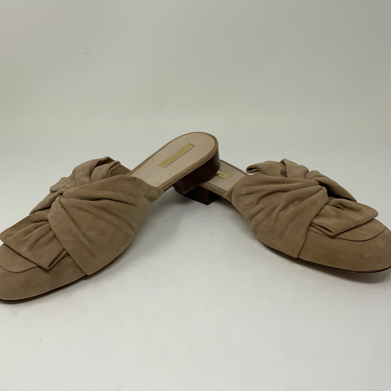 Louise Et Cie Bylot Leather Suede Twist Knot Slip On Flats Loafers Shoes 9.5