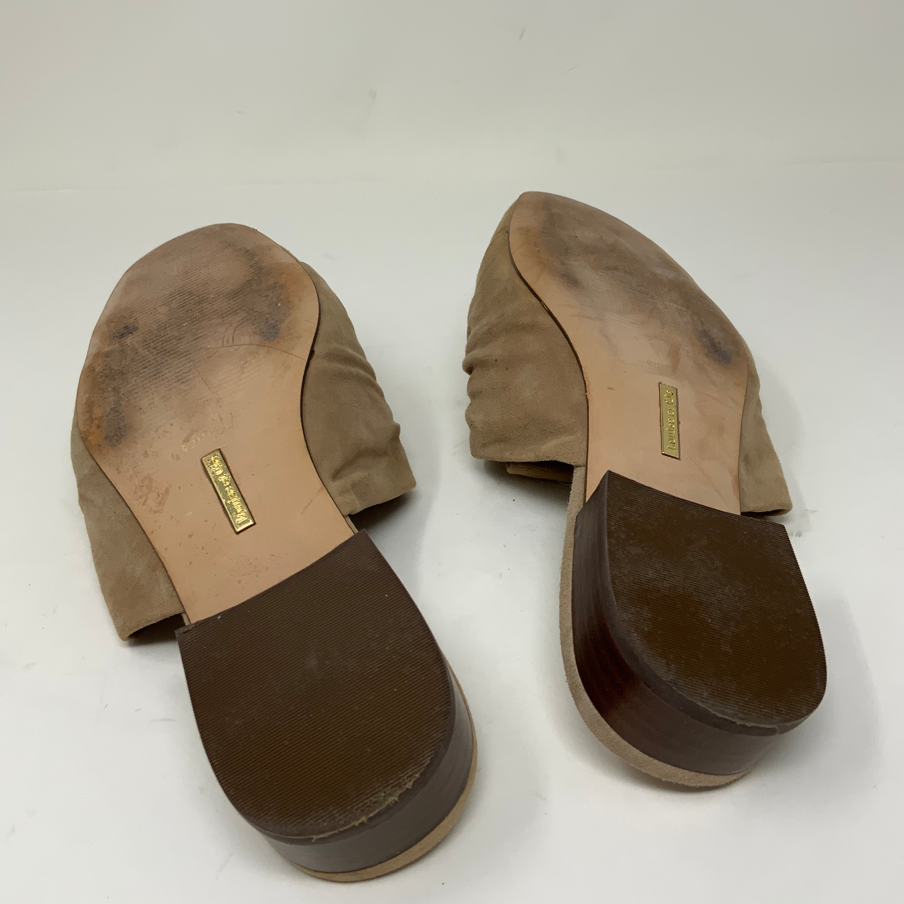 Louise Et Cie Bylot Leather Suede Twist Knot Slip On Flats Loafers Shoes 9.5