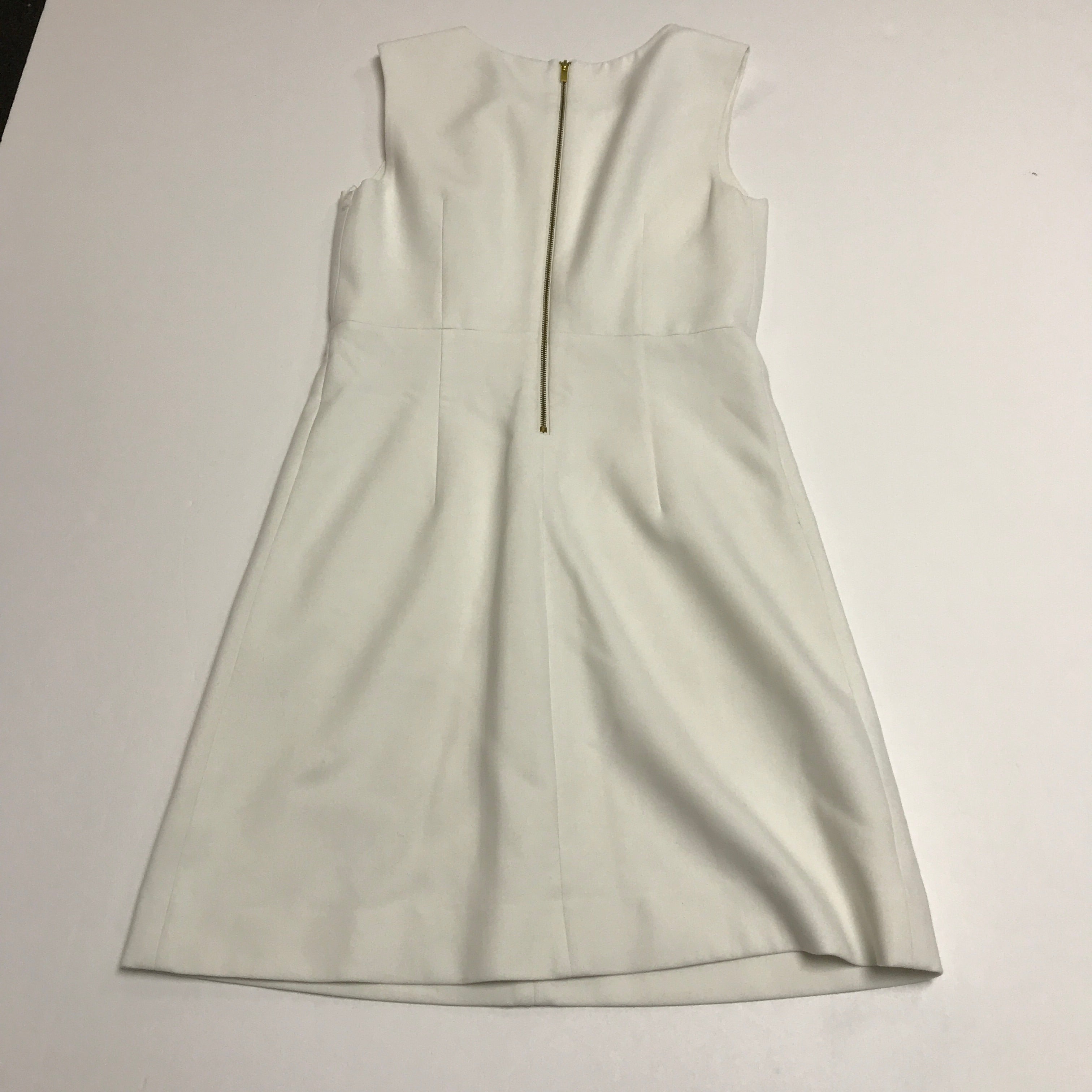 Diane Von Furstenberg Carpreena Solid White Sleeveless Ponte Shift Midi Dress 2
