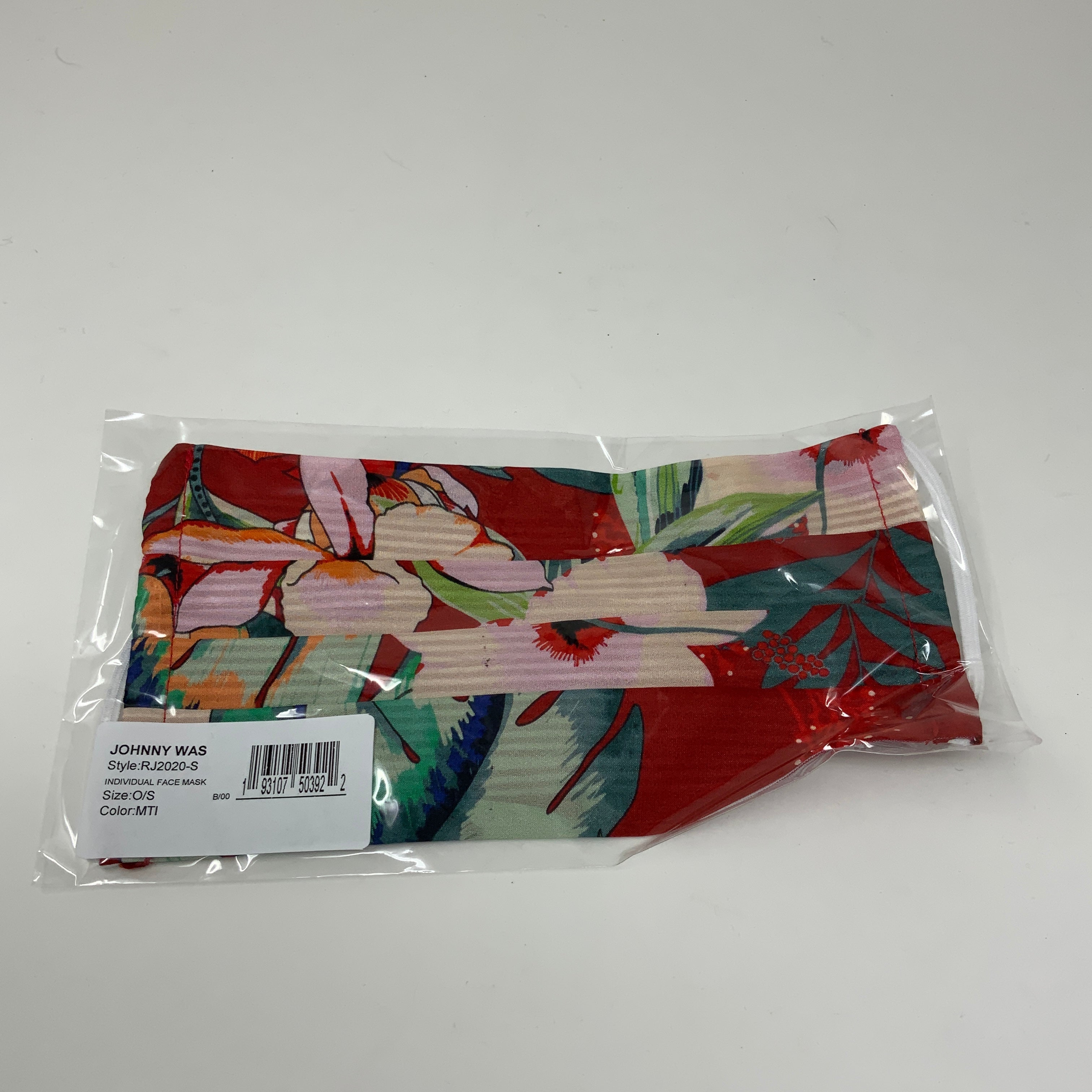 NEW Johnny Was Silk Satin One Size Fits Most Travel Face Mask Multi Color