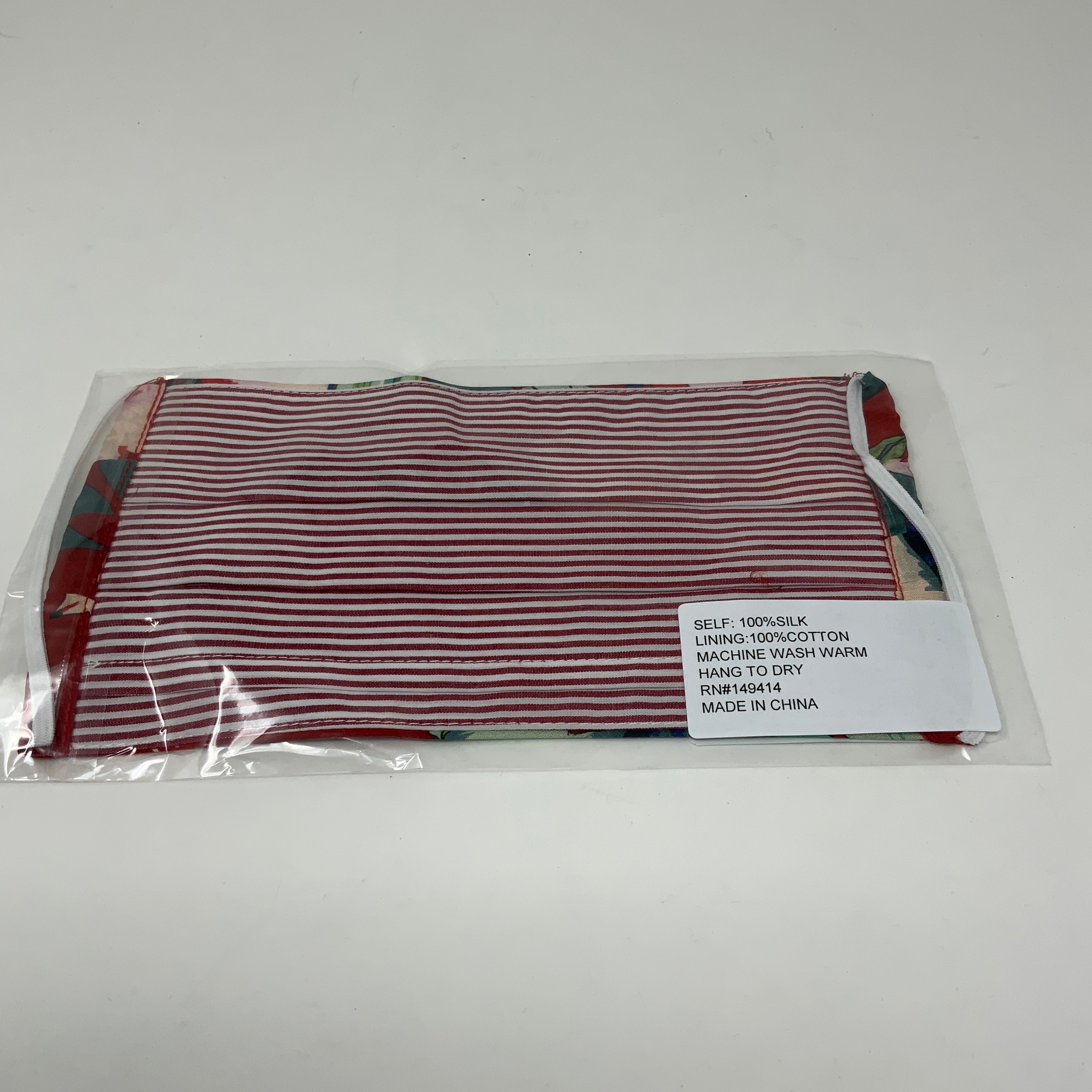 NEW Johnny Was Silk Satin One Size Fits Most Travel Face Mask Multi Color