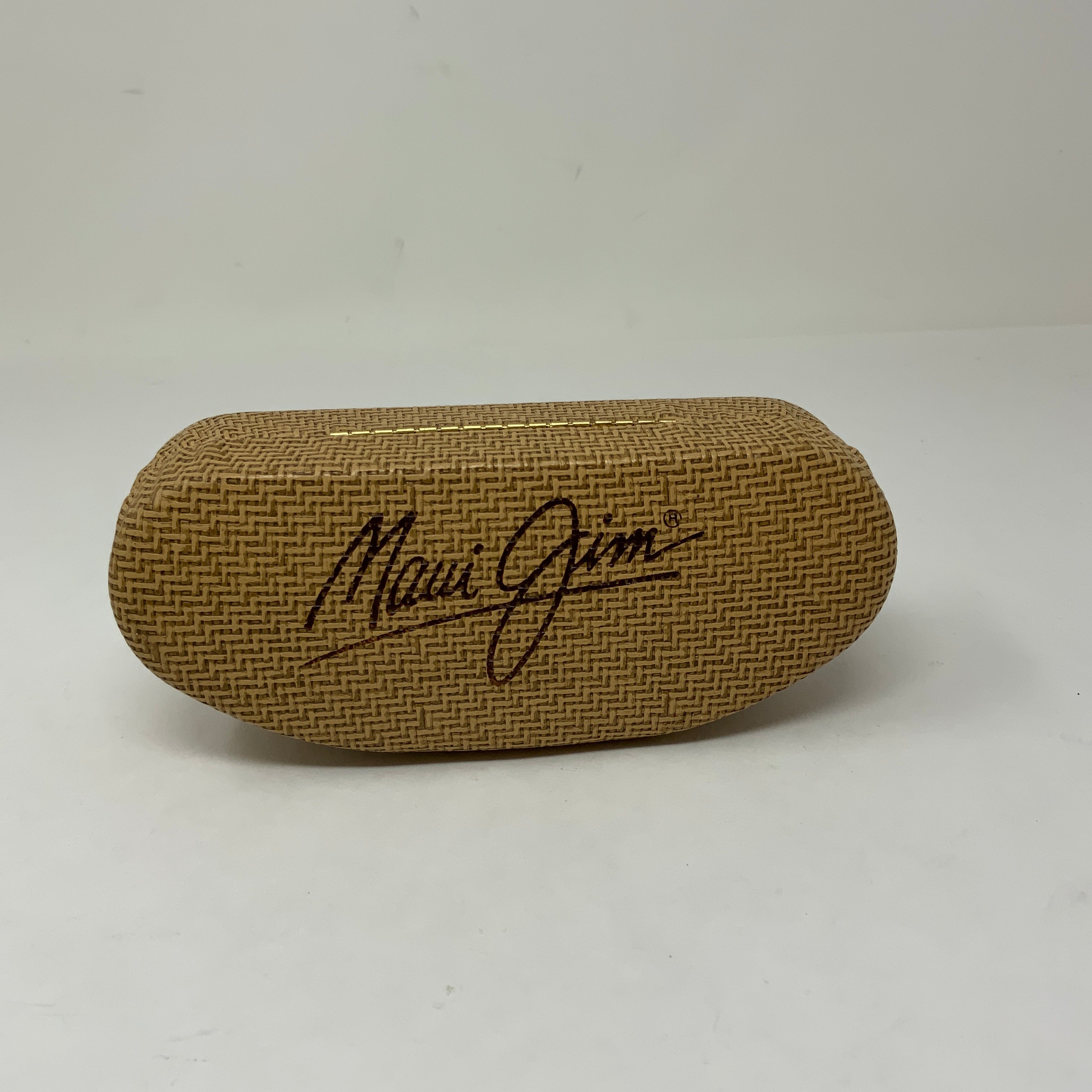 Maui Jim Woven Wicker Hardcase Clam Shell Sunglasses Carrying Case