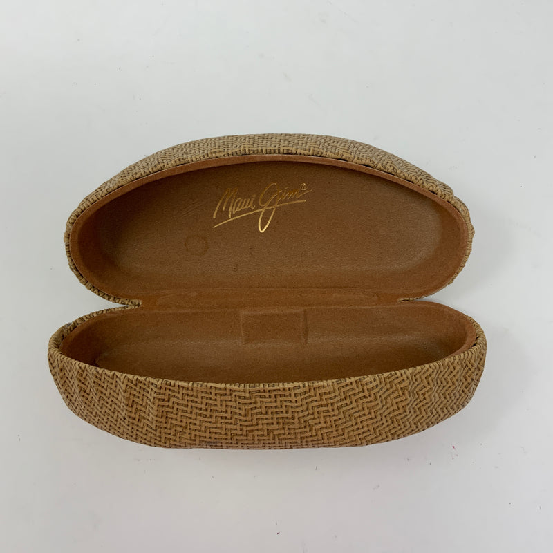 Maui Jim Woven Wicker Hardcase Clam Shell Sunglasses Carrying Case