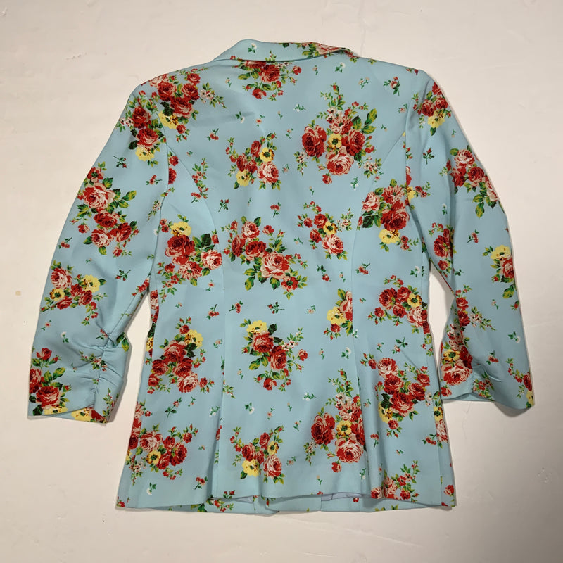NEW Likely Amelia Floral Flower Multi Print Pattern One Button Blazer Jacket M