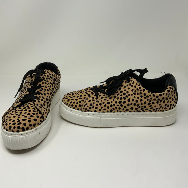 Qupid Royal Cheetah Leopard Velvet Print Pattern Low Top Casual Sneakers Shoes 8