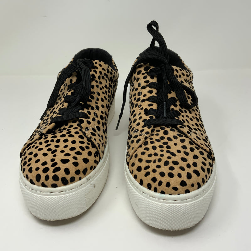 Qupid Royal Cheetah Leopard Velvet Print Pattern Low Top Casual Sneakers Shoes 8