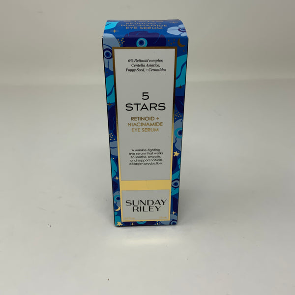 NEW Sunday Riley 5 Stars Retinol + Niacinamide Eye Serum Full Size 0.5 fl oz