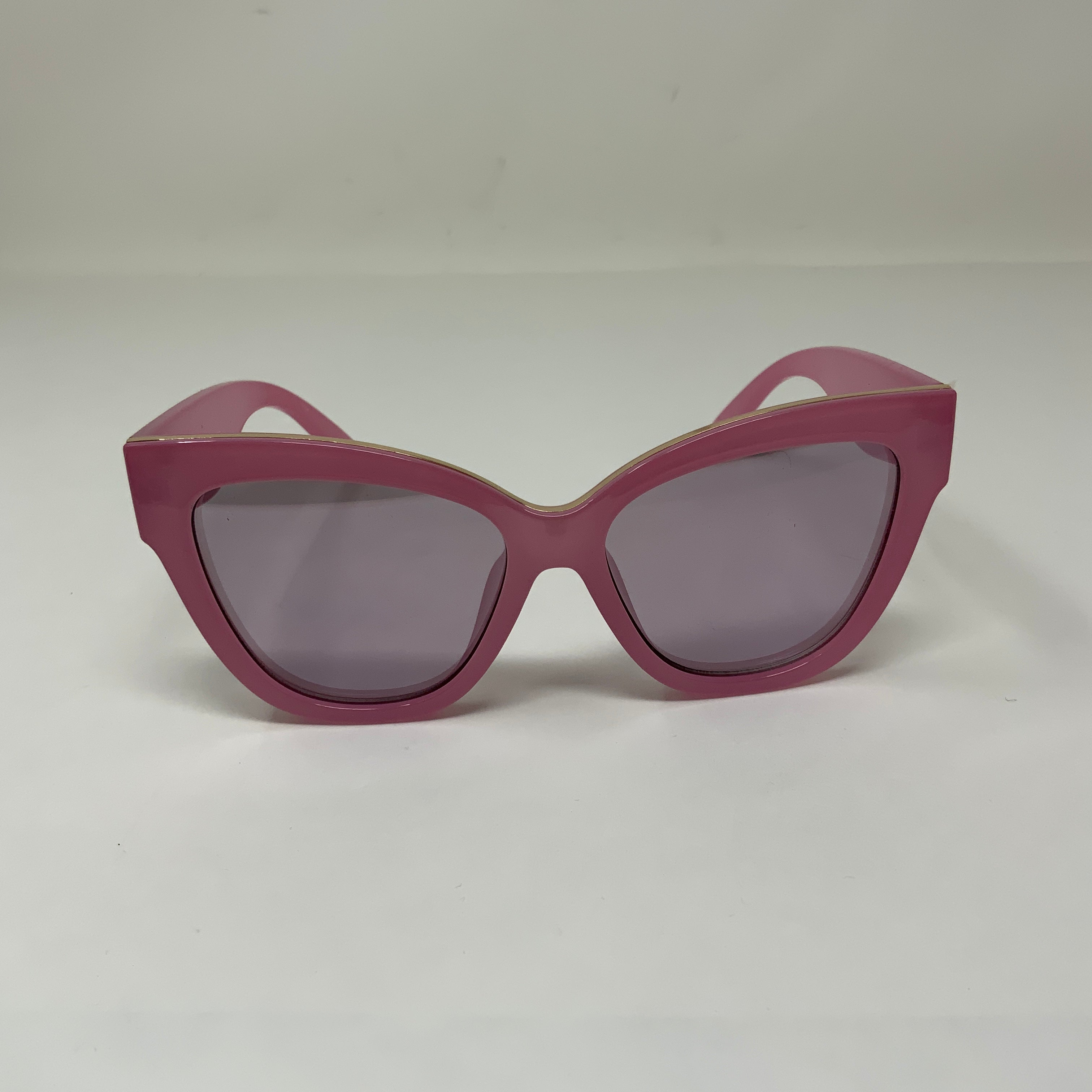 Le Specs Le Vacanze Oversize Cat Eye Semi Sheer Pink Sunglasses Accessory