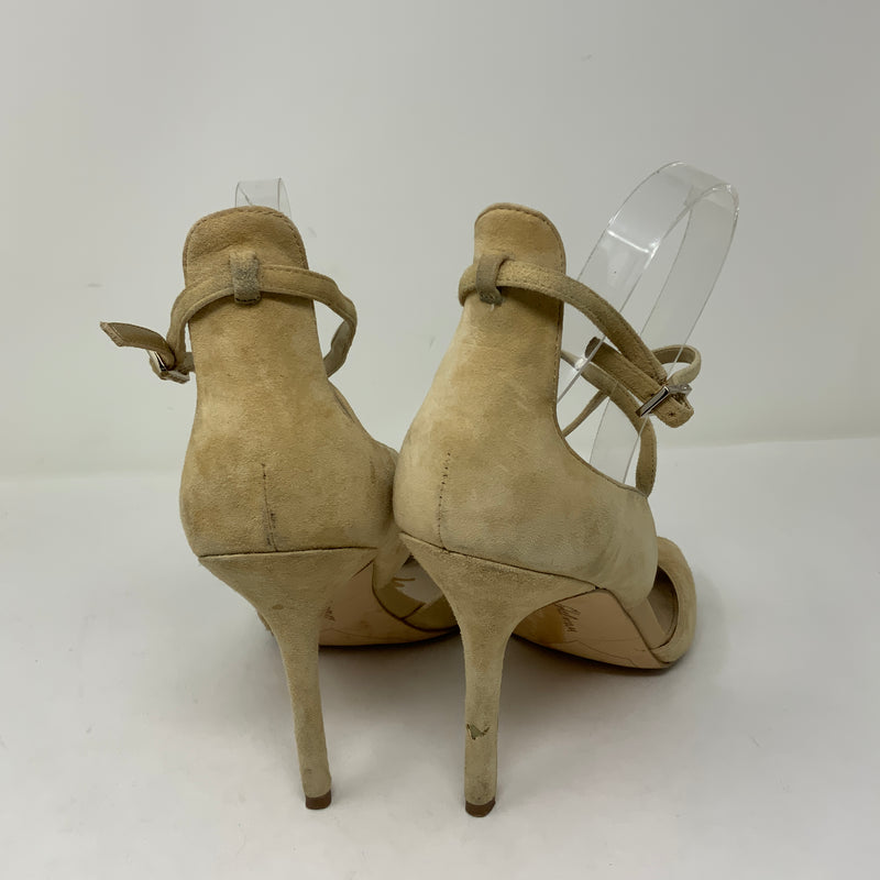 Sam Edelman Audrey Suede Strappy Open Toe Stiletto High Heels Pumps Shoes 10