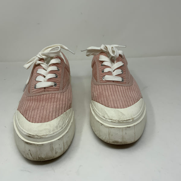 Good News Opal Organic Cotton Corduroy Velvet Lace Up Platform Sneakers Shoes 10