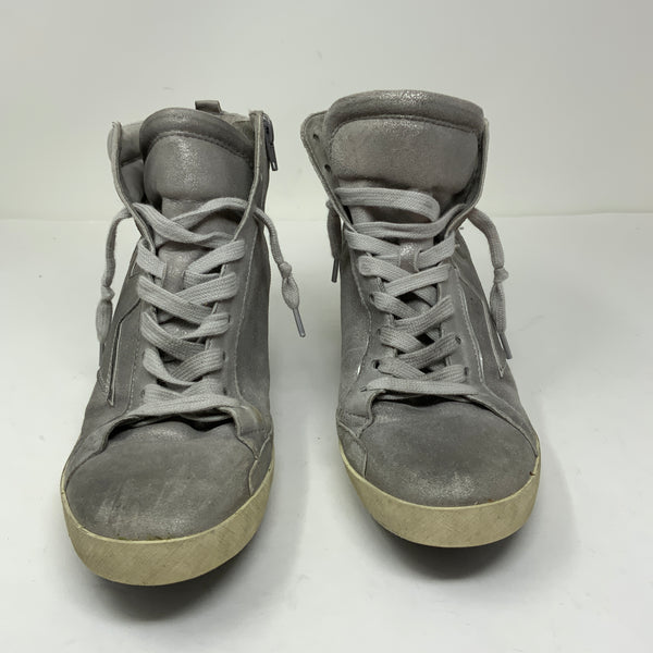 Kennel & Schmenger Genuine Suede Leather Star Ankle Hidden Wedge Heels Sneakers