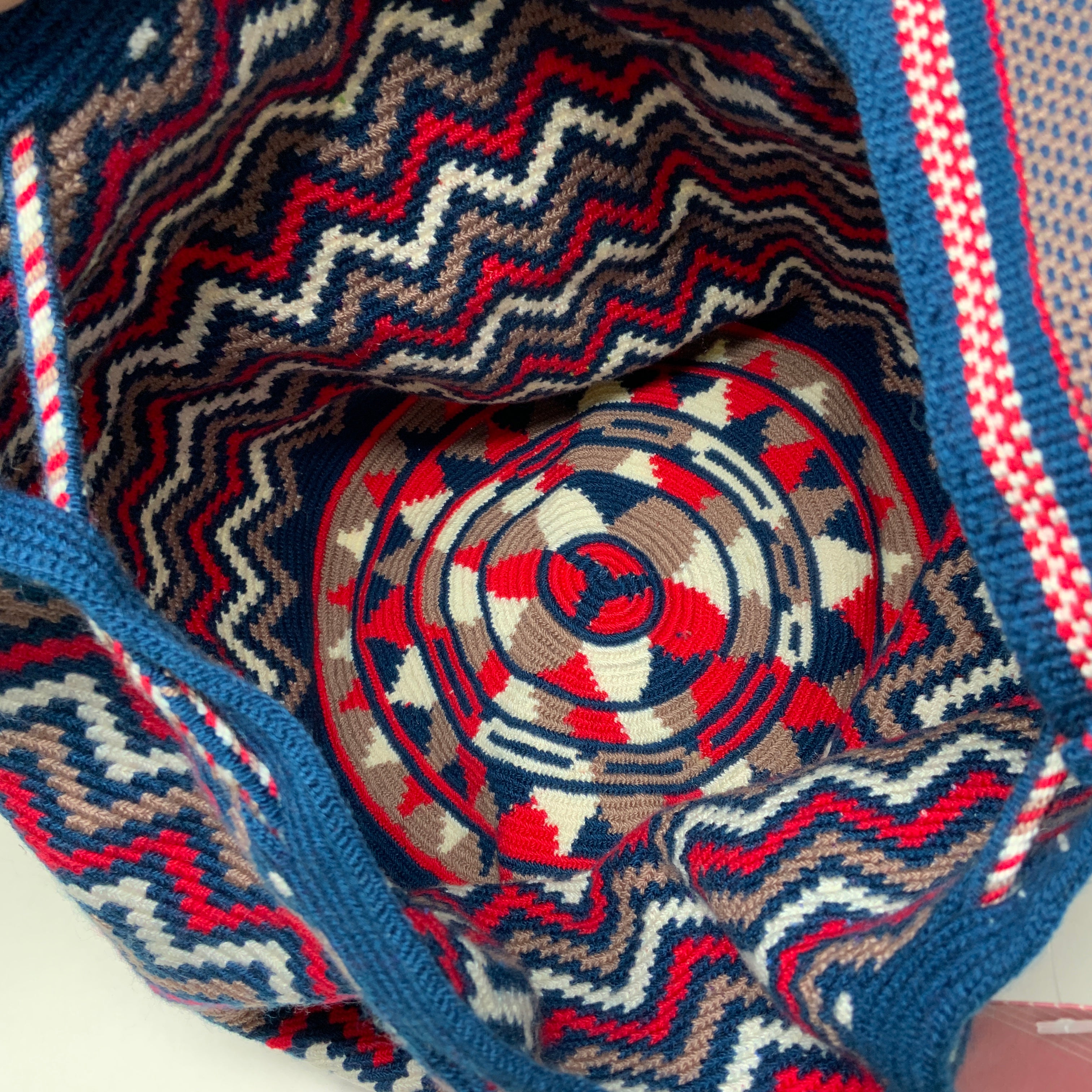 NEW Susu Woven Braided Fabric Multicolor Pom Pom Tassel Crossbody Purse Bag Tote