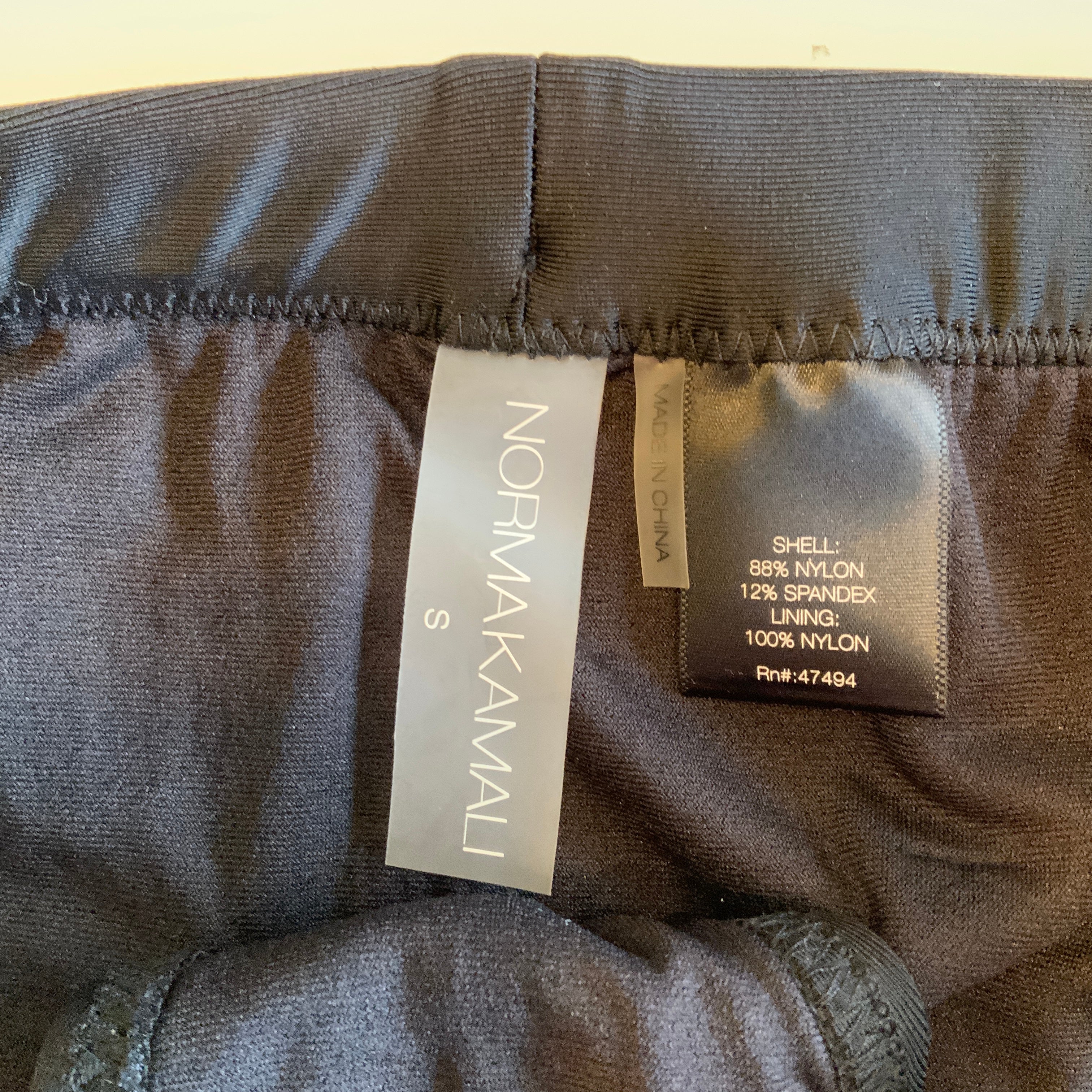 NEW Norma Kamali Banded Black Full Coverage Bikini Swim Bathing Suit Bottom S