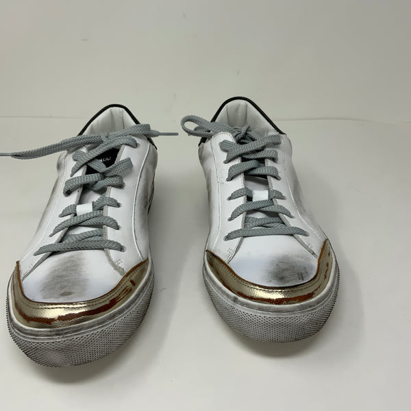 Silver Dollar Faux Vegan Leather Distressed Lace Up Casual Sneakers Shoes 7
