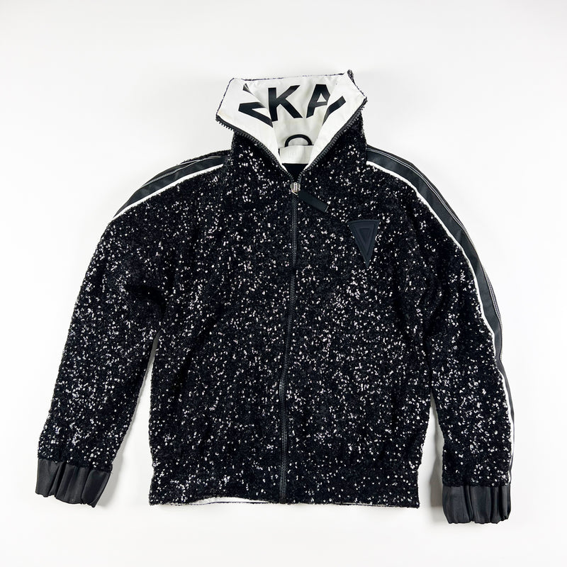 No Ka'Oi Sequin Allover Embellished Embroidered Sequin Full Zip Track Jacket 00