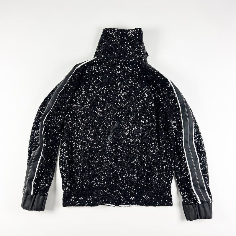 No Ka'Oi Sequin Allover Embellished Embroidered Sequin Full Zip Track Jacket 00