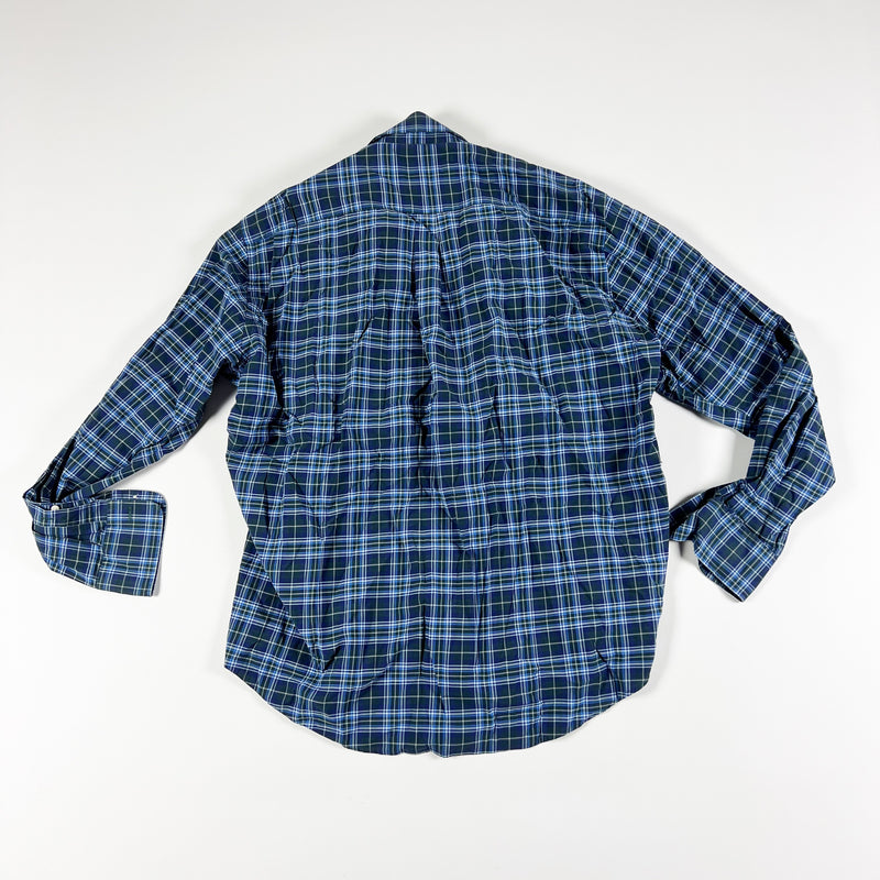 Peter Millar Cotton Poplin Stretch Long Sleeve Collared Button Front Dress Shirt
