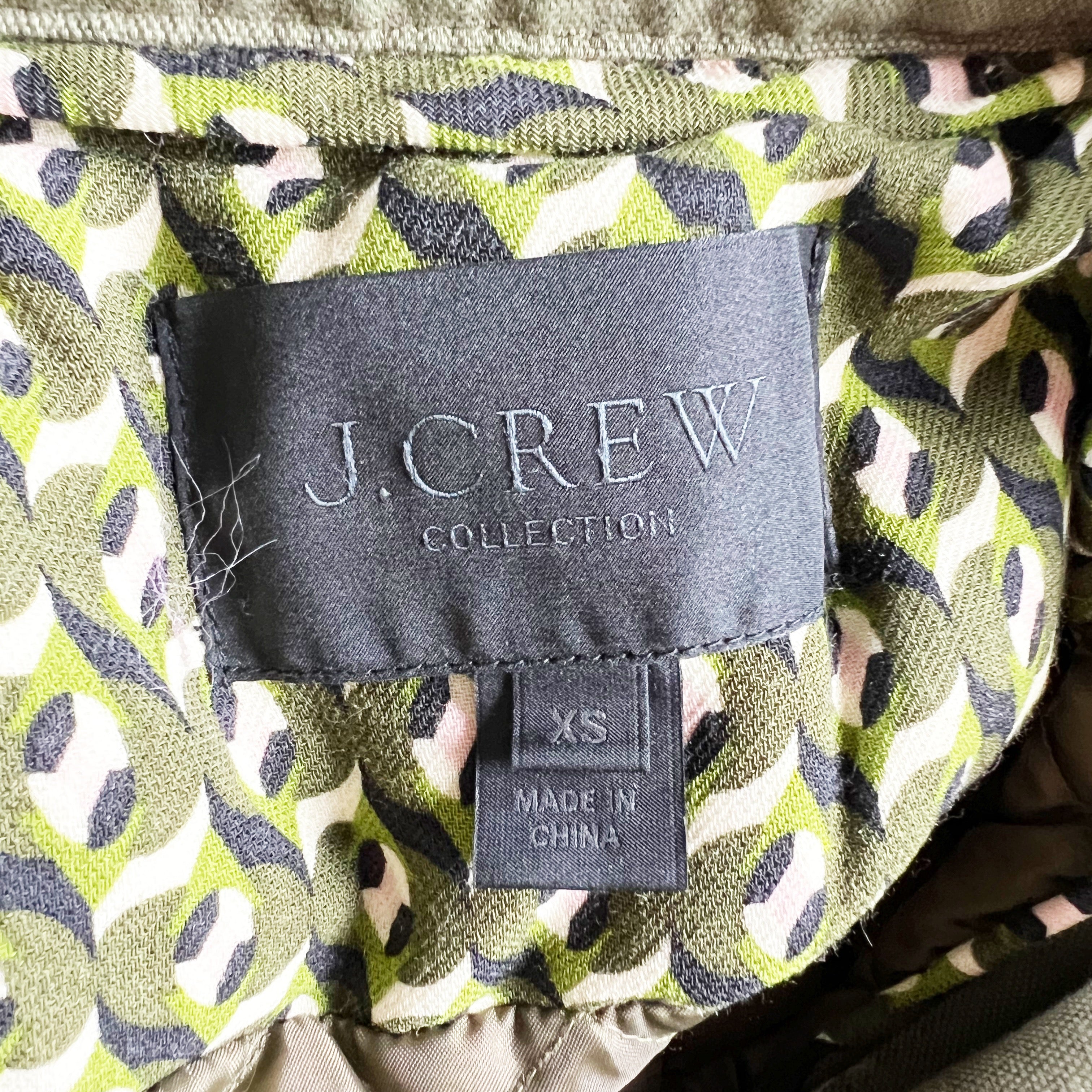 J. Crew Collection Down Parka Cotton Wool Down Fill Faux Fur Trim Parka Coat XS