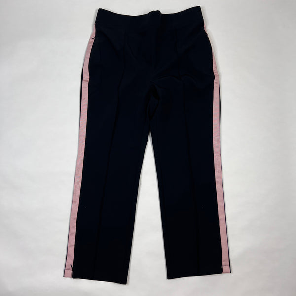 See Rose Go Striped Side Straight Leg Black Pink Track Athletic Lounge Pants 22