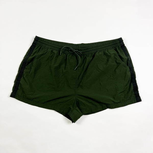 Athleta Women's Expedition Mid Rise Athletic Work Out Hiking Mini Shorts Green