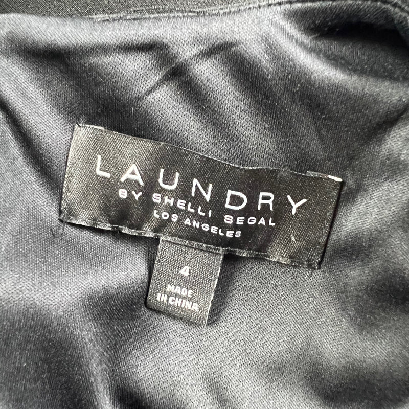 NEW Laundry By Shelli Segal Tassel Fringe Sleeveless Pullover Mini Sheath Dress
