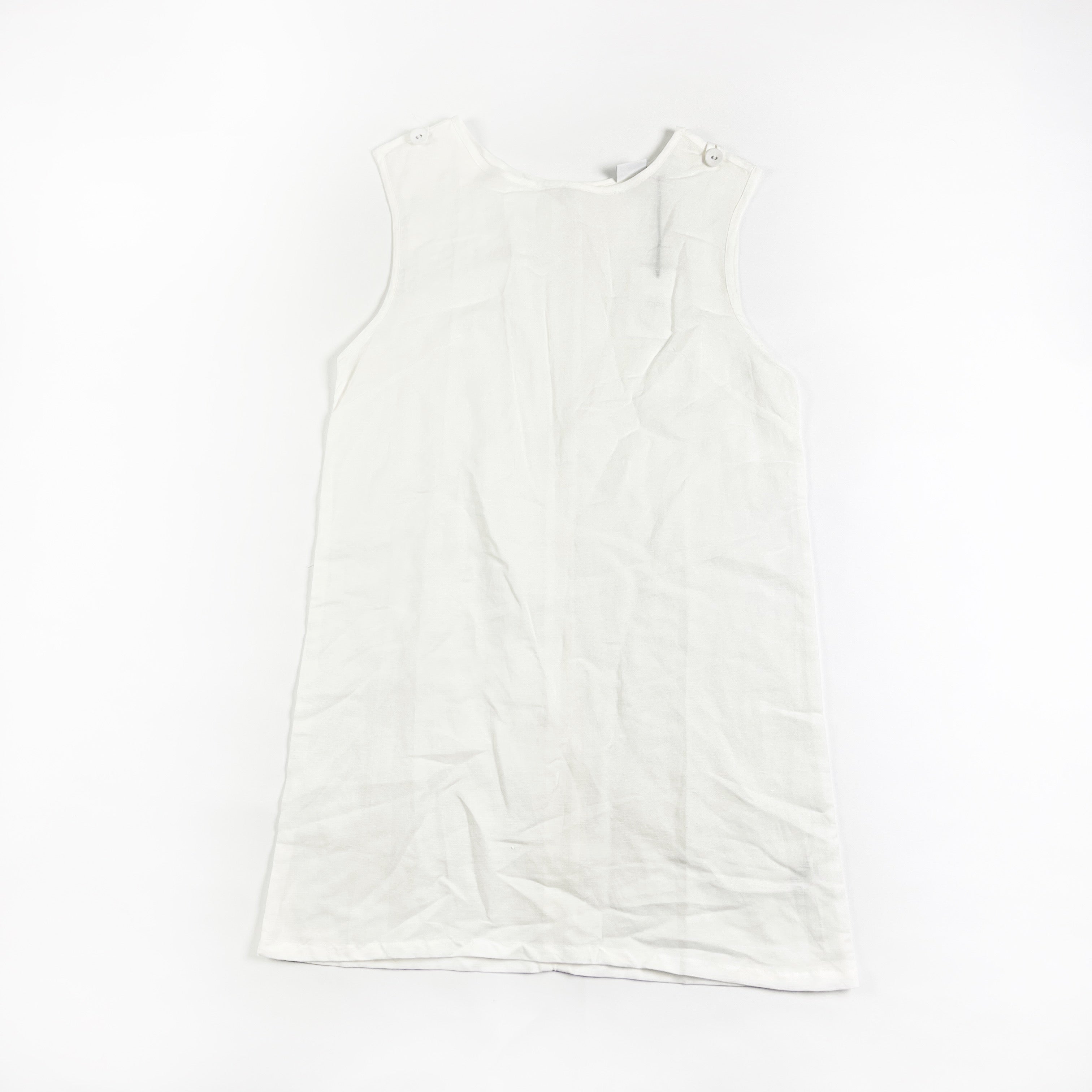 NEW Onia Marina Linen Ultra Lightweight Scoop Neck Sleeveless Sheath Dress M
