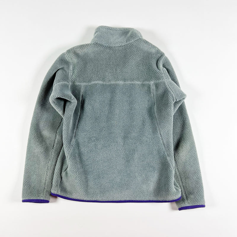 Patagonia Women's Re-Tool Snap-T Fleece Pullover Sweater Gray Purple Medium