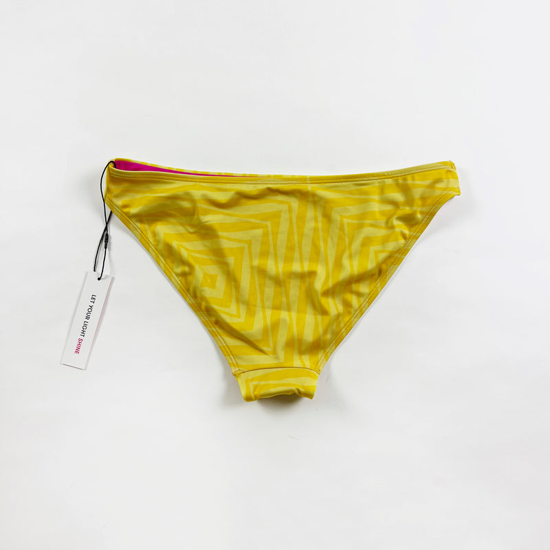 NEW Terez Electric Lemonade Yellow Full Coverage Bikini Swim Bathing Suit Bottom