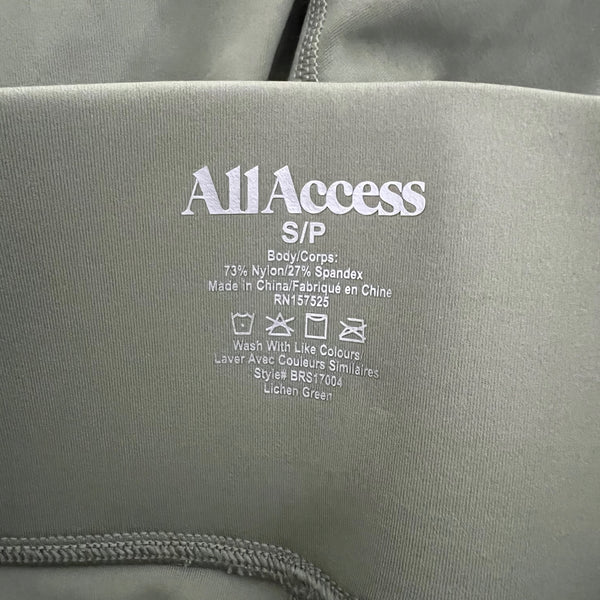 All Access Women's Center Stage High Rise Work Out Leggings Pants Lichen Green S