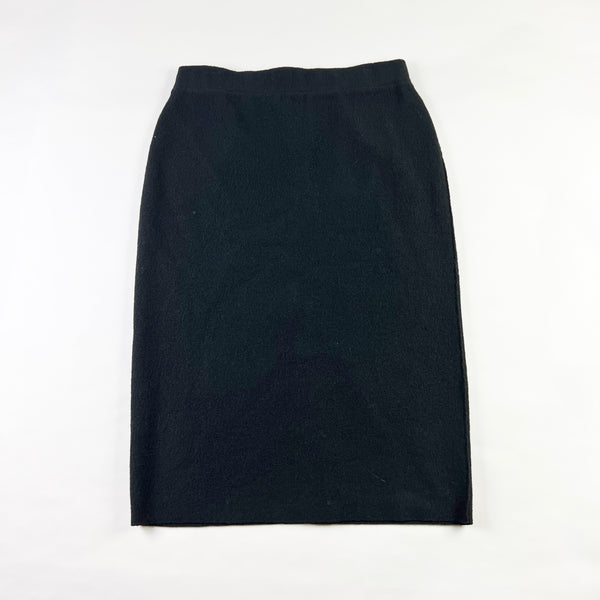 NEW Eileen Fisher Lightweight Boiled Responsible Wool Pull On Pencil Skirt Large